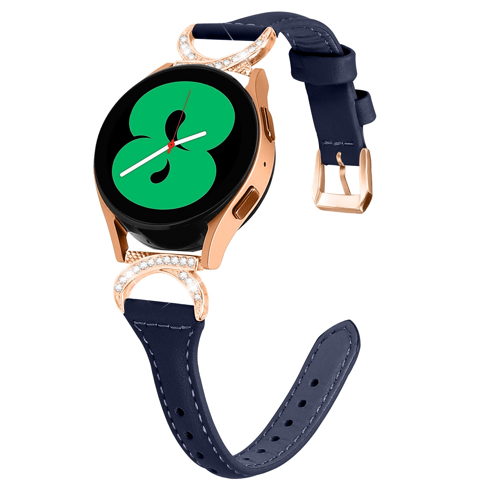 For Samsung Galaxy Watch 3 41mm Watch6 40mm 44mm Watch6 Classic 43mm 47mm Watch 5 40mm 44mm Watch4 40mm 44mm Leather Watch Strap 20mm Watch Band with Rose Gold Buckle For Samsung Galaxy Watch 3 41mm Watch6 40mm 44mm Watch6 Classic 43mm 47mm Watch 5 40mm 44mm Watch4 40mm 44mm Leather Watch Strap 20mm Watch Band with Rose Gold Buckle
